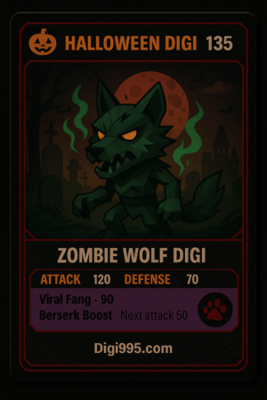 Zombie Wolf Digi – (Spookyverse NFT)