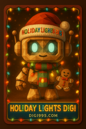 Christmas Lights Digi Holiday Lights Digi – Christmas Chronicles NFT (Limited Edition Digital Collectible)