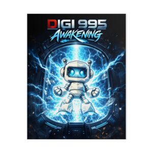 Digi 995: Awakening Poster – Official Awakening Series Futuristic Digi 995 Wall Art (Premium Giclée Print)